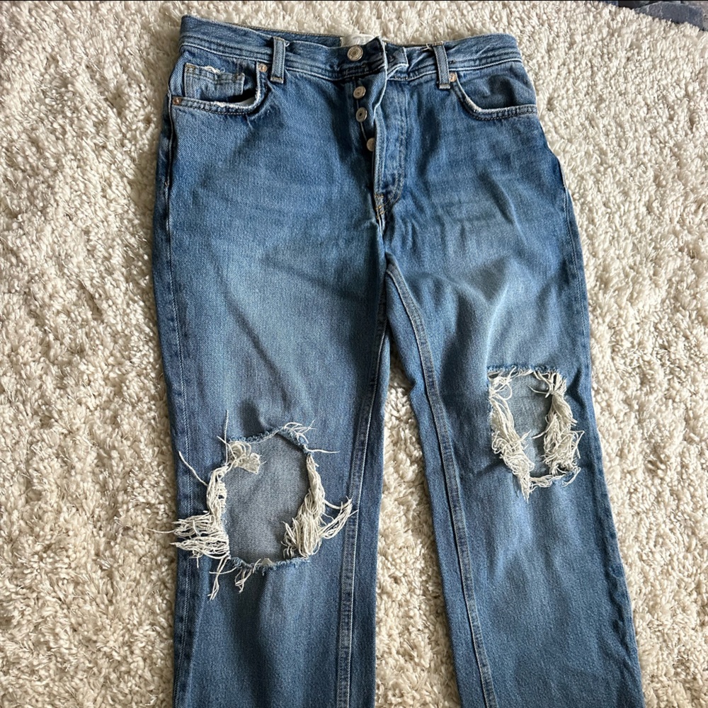 Free People Maggie Straight Leg Jeans